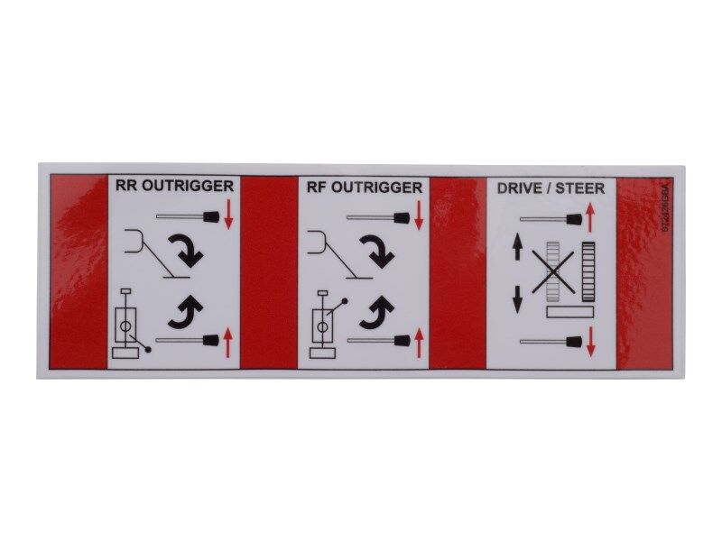 072426GB | DECAL, LEVER FUNCTIONS