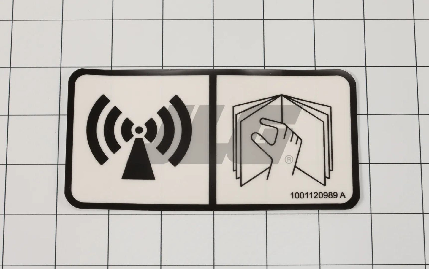 1001120989 | DECAL,RADIO FREQUENCY