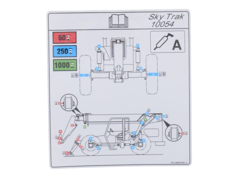 1001129508 | DECAL,LUBRICATION CHART 10054