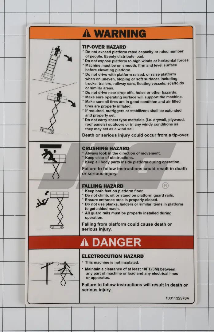 1001132376 | DECAL,DANGER/WARNING