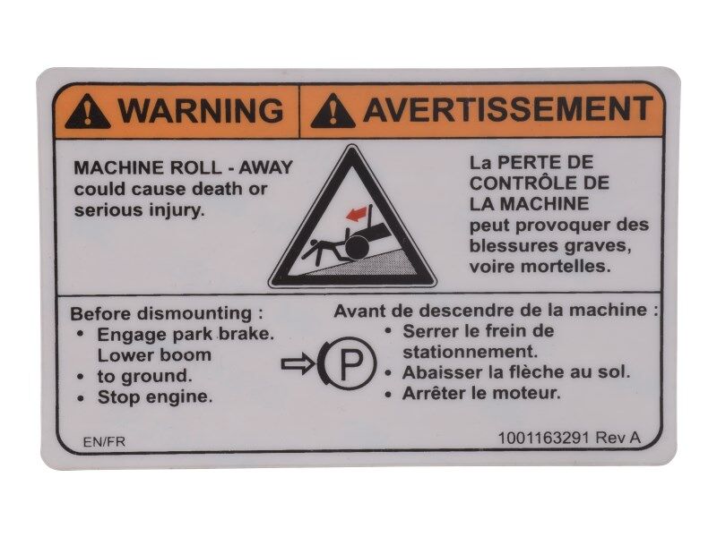 1001163291 | DECAL,WARNING MACHINE ROLL