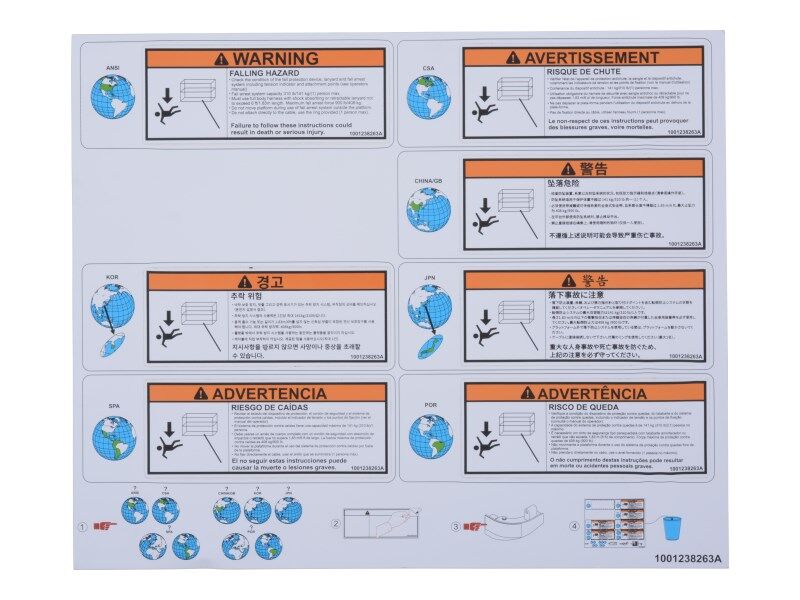 1001238263 | DECAL,WARNING FALLING HAZARD