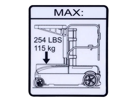 1001255190 | DECAL,CAPACITY