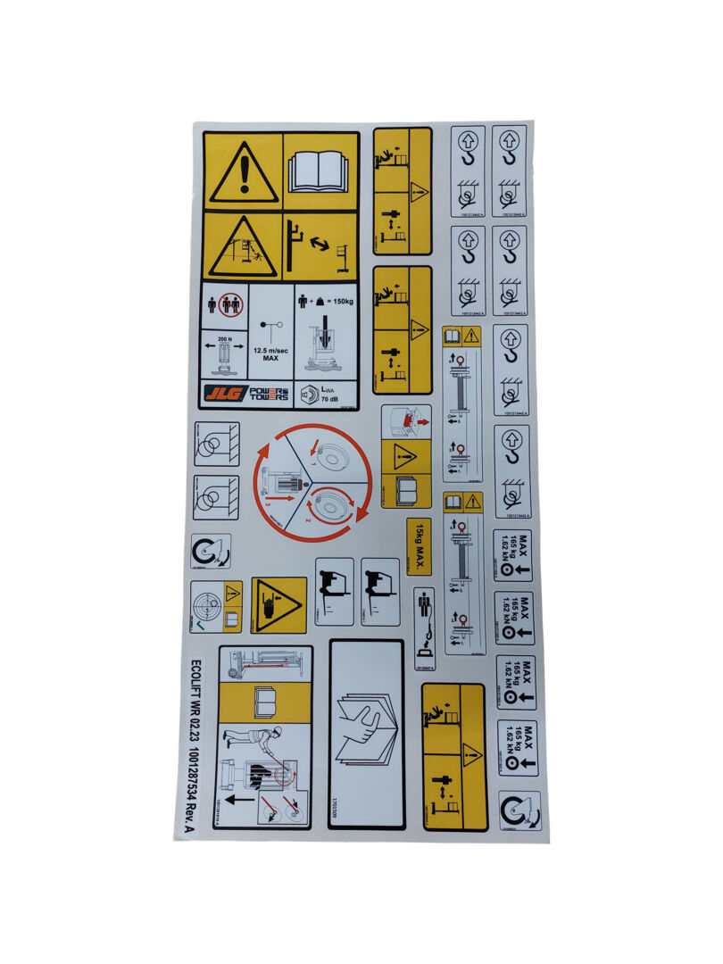1001287534 | KIT,DECAL SHEET ECOLIFT WR