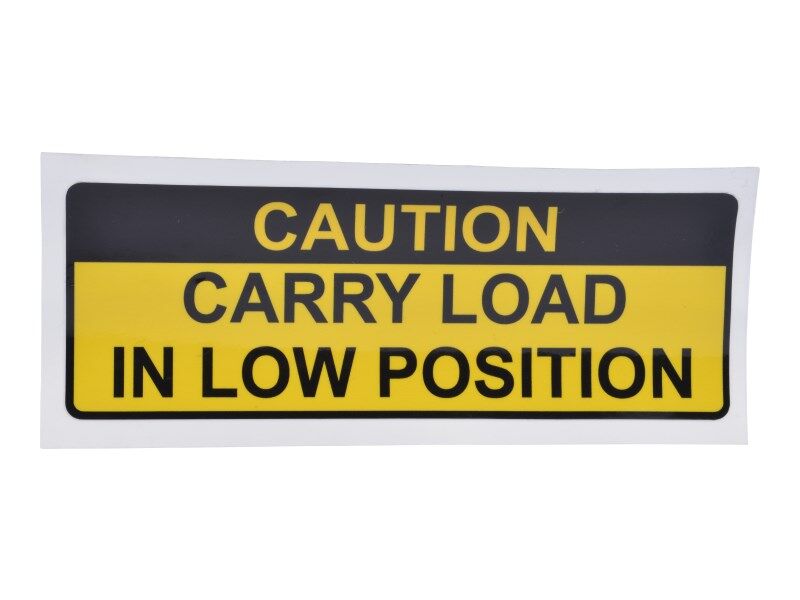 10121318 | DECAL, CAUTION, CARRY LOAD LOW