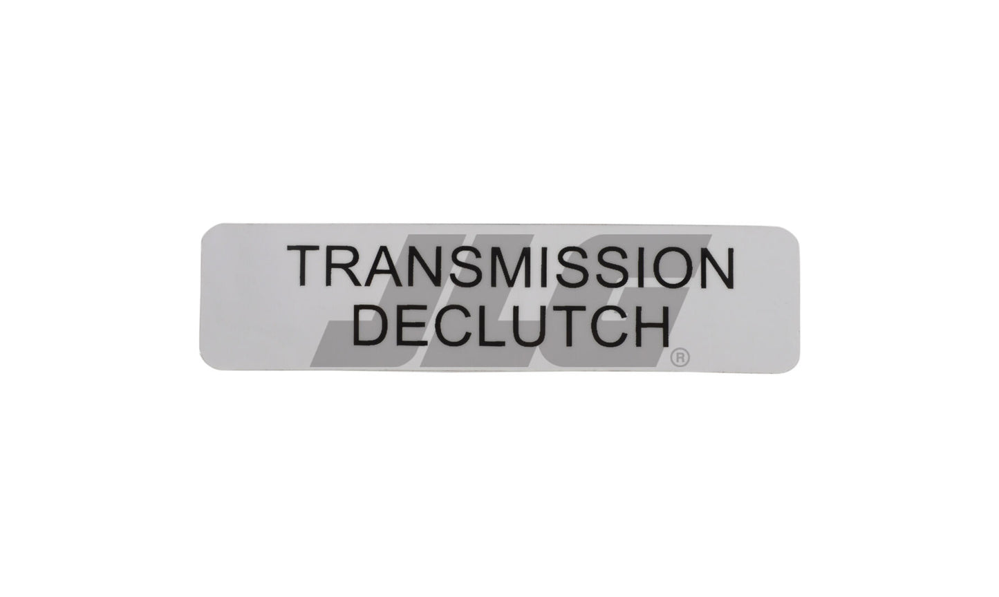 10135082 | DECAL, TRANSMISSION DECLUTCH -