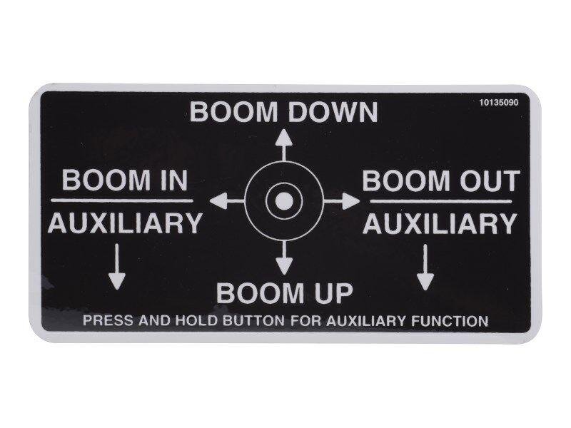 10135090 | DECAL, BOOM CONTROL -