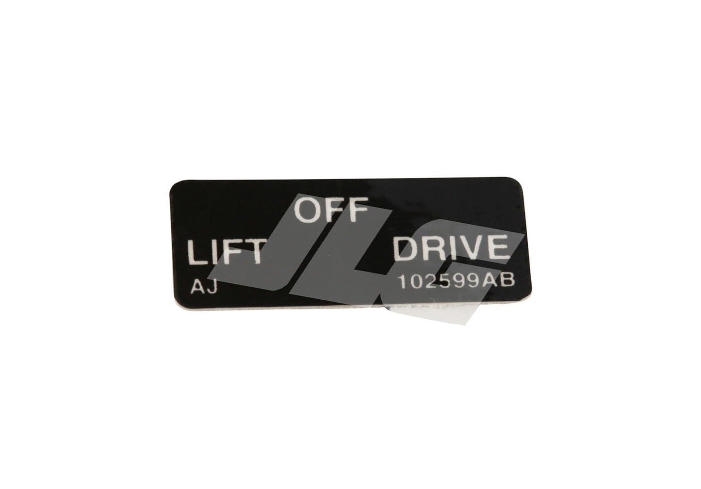 102599 | SJ-LIFT/DRIVE LABEL