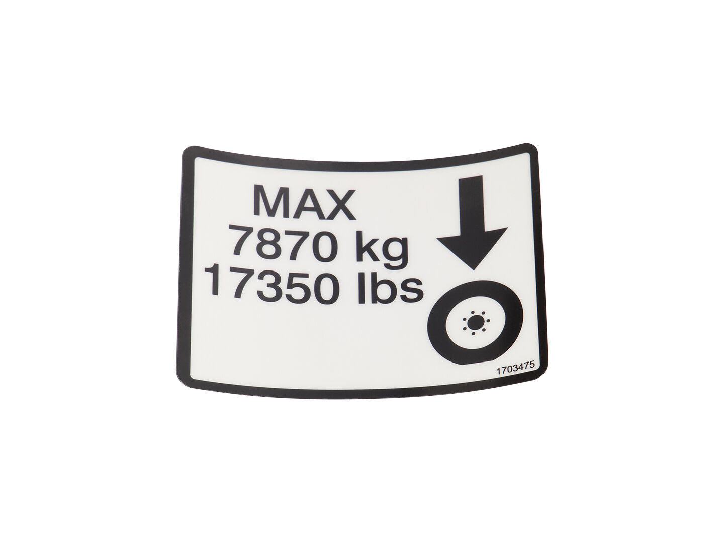1703475 | DECAL,MAX TIRE LOAD