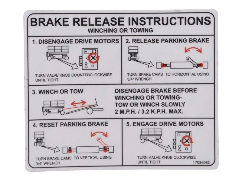 1703698 | DECAL, TOWING