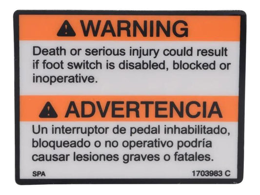 1703983 | DECAL,FOOT SWITCH (DOM2)