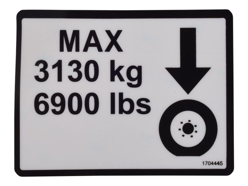 1704445 | DECAL,MAX TIRE LOAD