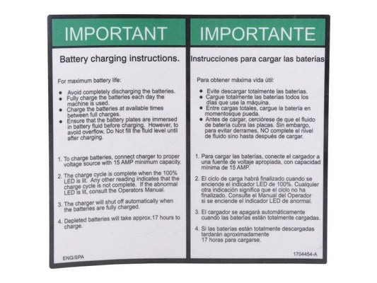 1704454 | DECAL,CHARGING INSTR ENG/SPA