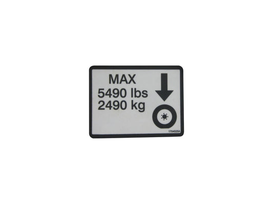 1704525 | DECAL,MAX TIRE LOAD