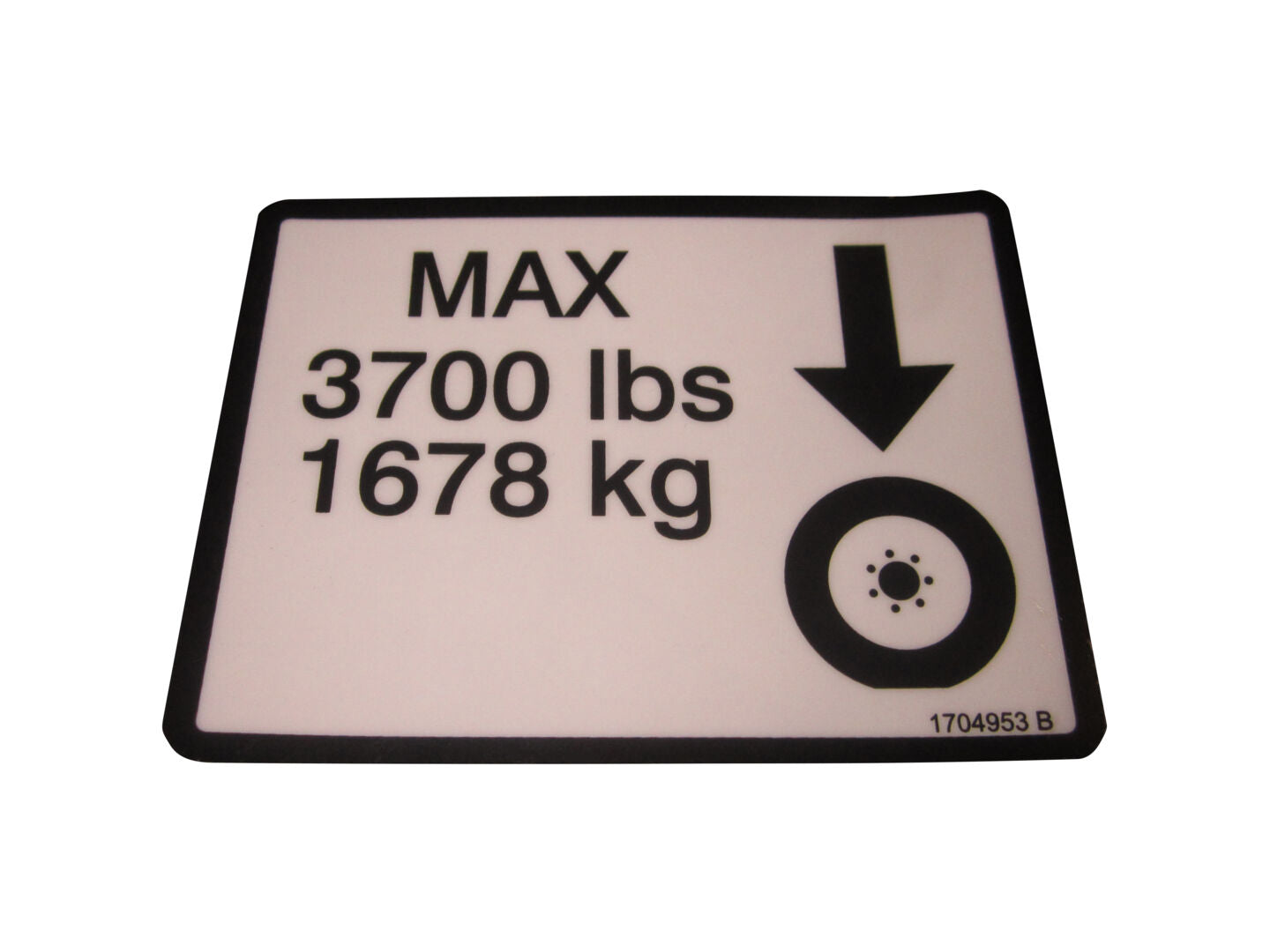1704953 | DECAL, MAX TIRE LOAD