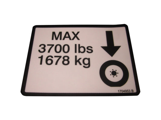 1704953 | DECAL, MAX TIRE LOAD