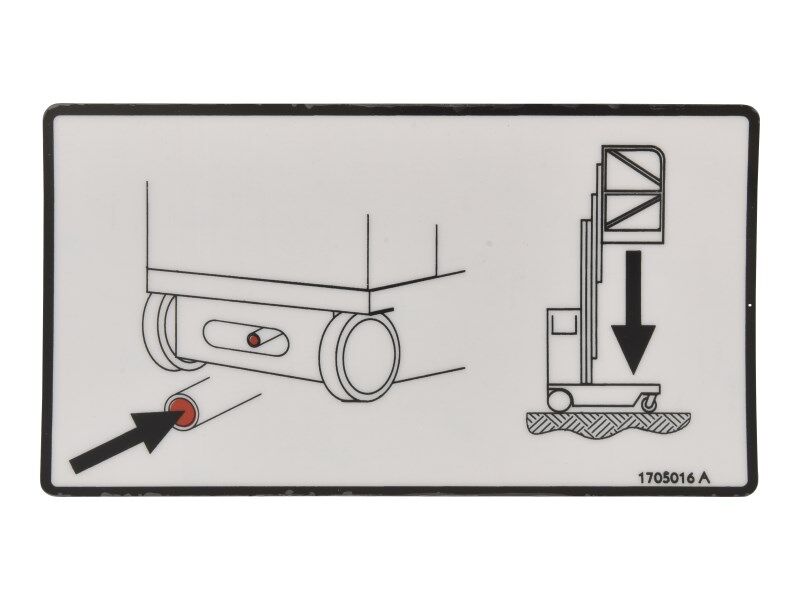 1705016 | DECAL, MANUAL DESCENT