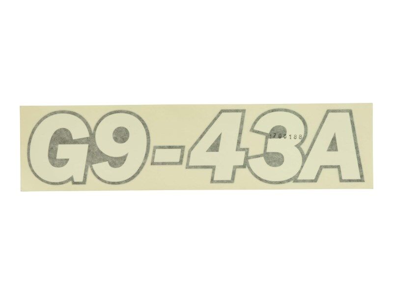 1706188 | DECAL,G9-43A