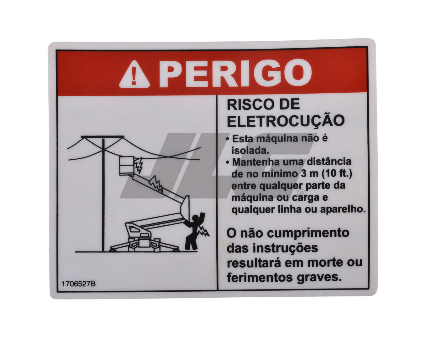 1706527 | DECAL,ELEC. HAZARD ENG/POR