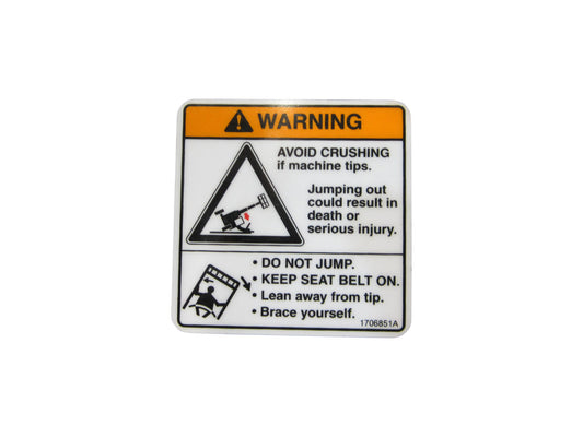 1706851 | DECAL, WARNING DO NOT JUMP