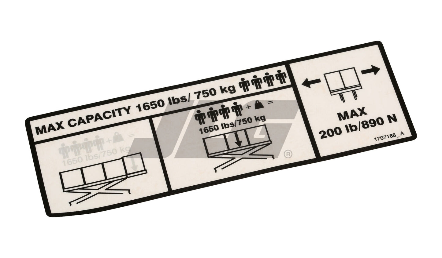1707188 | DECAL/CAPACITY