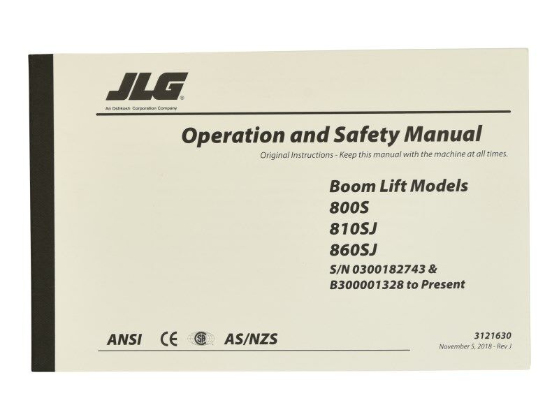 3121630 | MNL, 800S GBL OPER/SAFETY