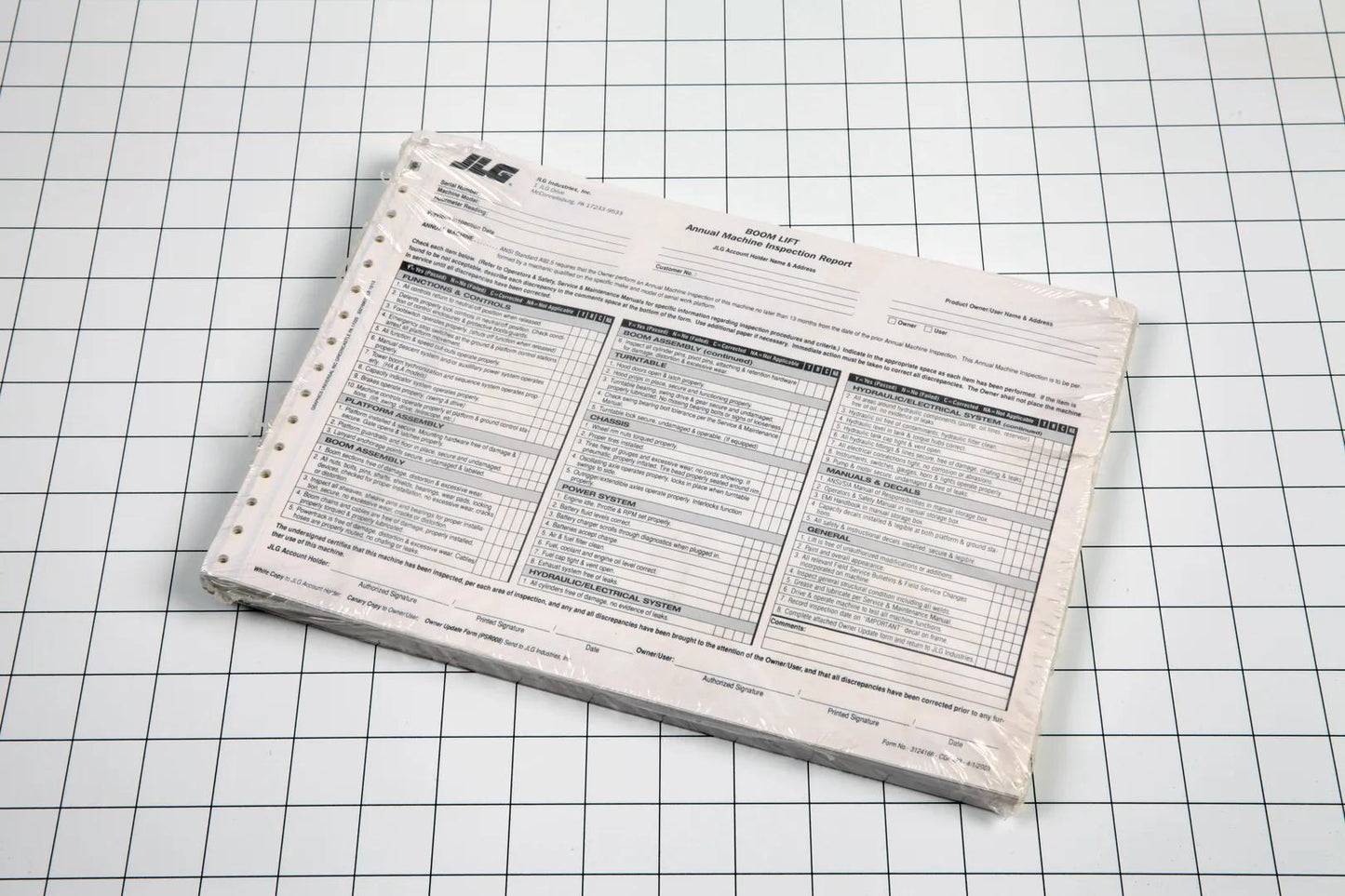 3124166 | ANNUAL MACH. INSPECTION - BOOM