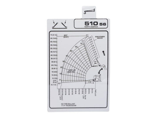 332F9415 | JCB-LOAD CHART, TRUSS