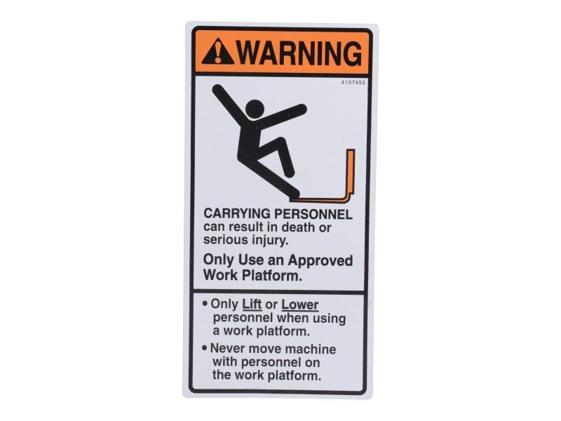 4107452 | DECAL WARNING FALLING