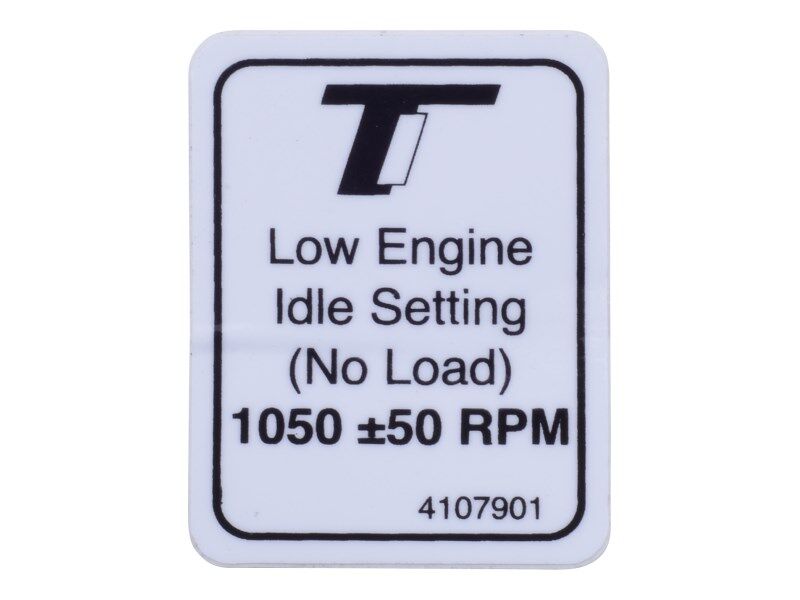 4107901 | DECAL LOW ENGINE IDLE