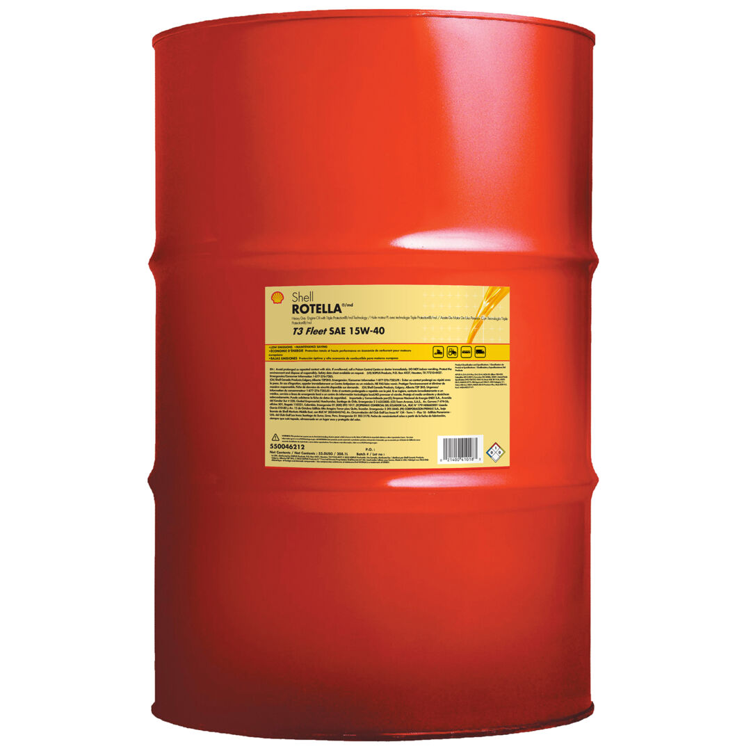 70013284 | Shell Rotella T3 15W-40, 55 Gallon Drum