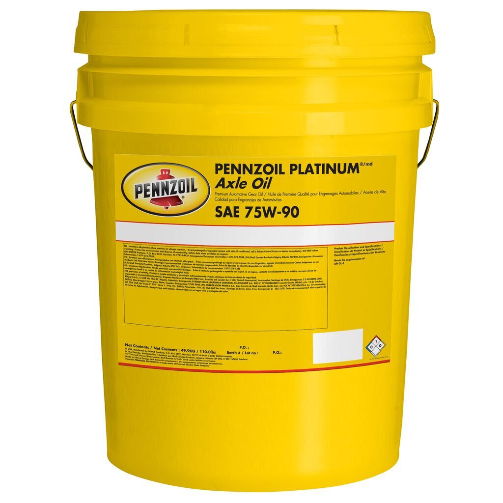70013405 | Pennzoil Platinum Axle 75W-90 (light LS treat), 110lb Keg