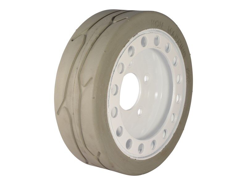 70041356 | 12x4 Non-Marking Wheel and Tire Assembly with Brake to fit Skyjack Machines