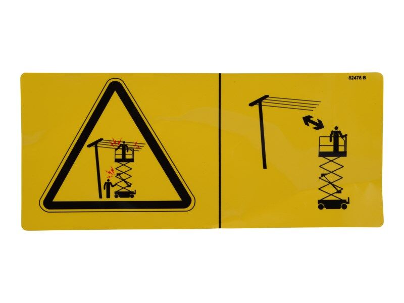 70043616 | DECAL,SYMBOL-ELEC HAZARD, GS