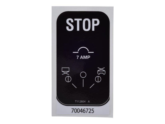 70046725 | DECAL,GROUND CONTROL PANEL