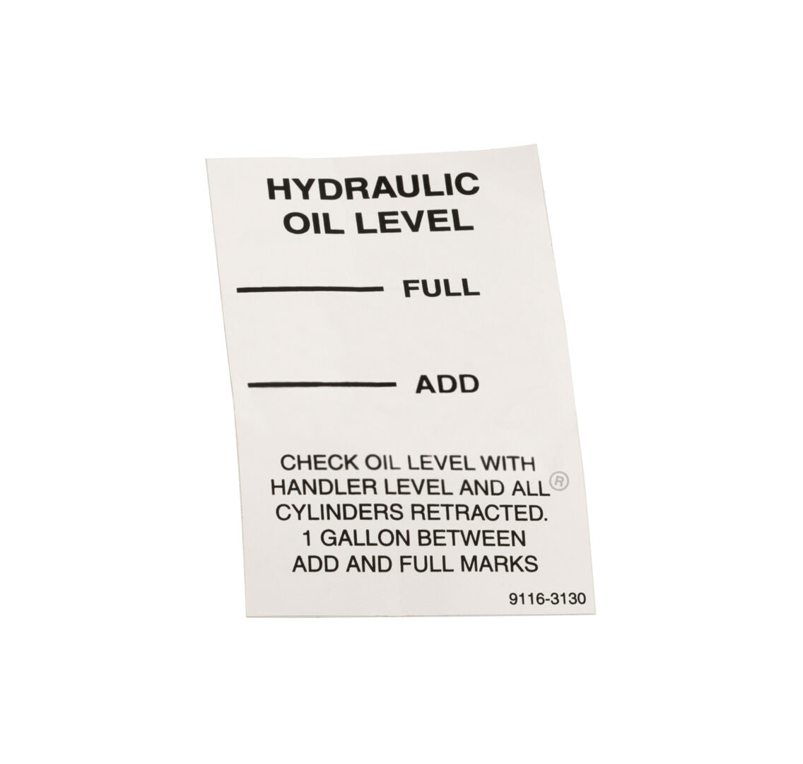 91163130 | DECAL - OIL LEVEL