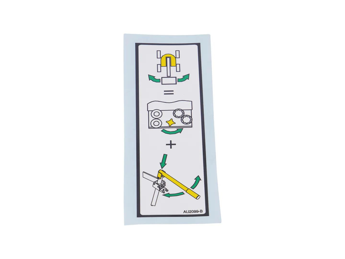 AU2099 | DECAL, MANUAL SWING