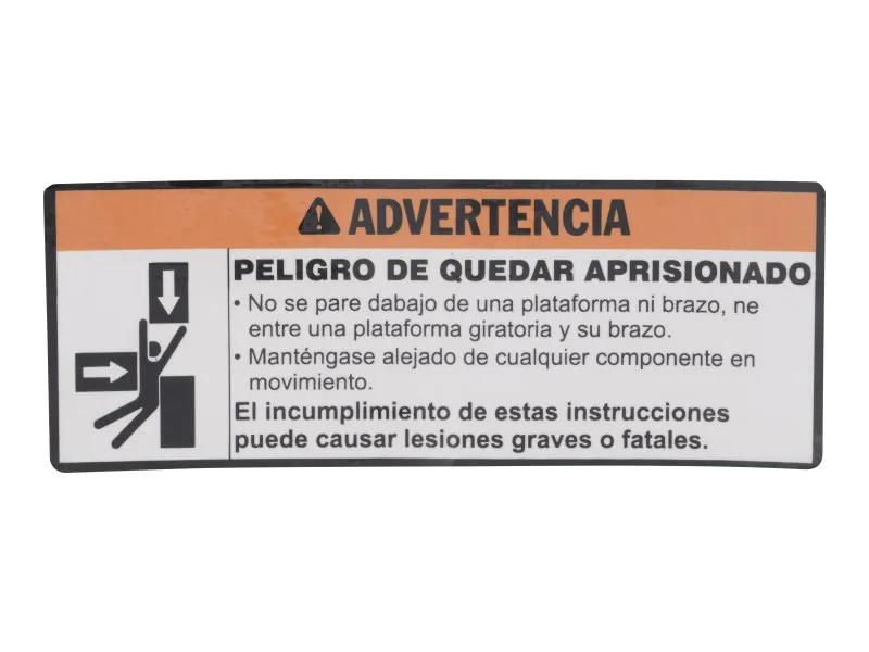 AU2149 | DECAL,CRUSHING HAZARD