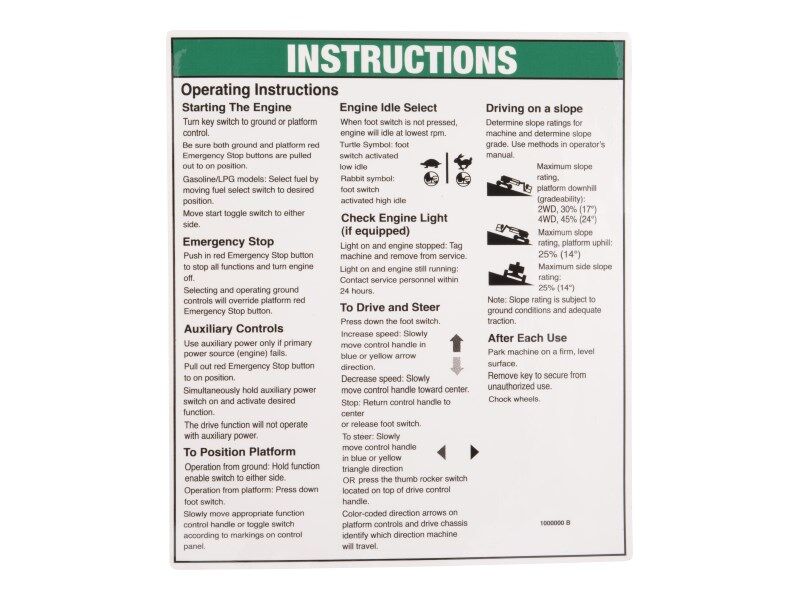 GN1000000 | GN-NOTICE,OPER INST IC