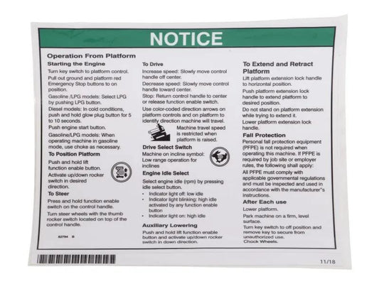 GN82794 | GN-DECAL,NOTICE OP INST PLATF