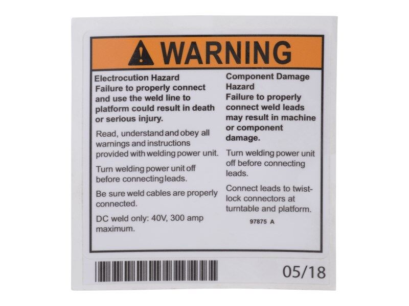 GN97875 | GN-DECAL, WARN, WELD LINES