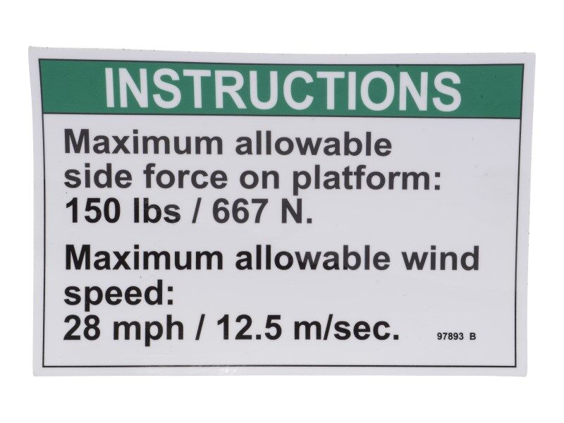 GN97893 | GN-DECAL, NOTICE SIDE FOR/WIND