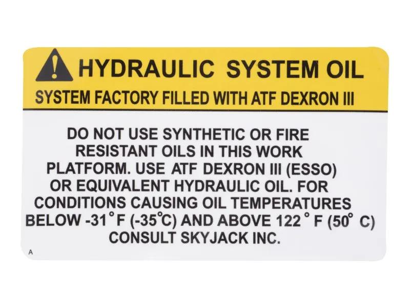 SJ114378 | SJ-DECAL, HYD OIL
