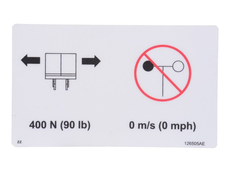 SJ126505 | SJ-DECAL, SIDE FORCE/NO WIND