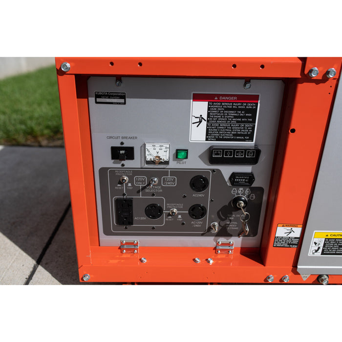 Kubota GL7000 generator control panel