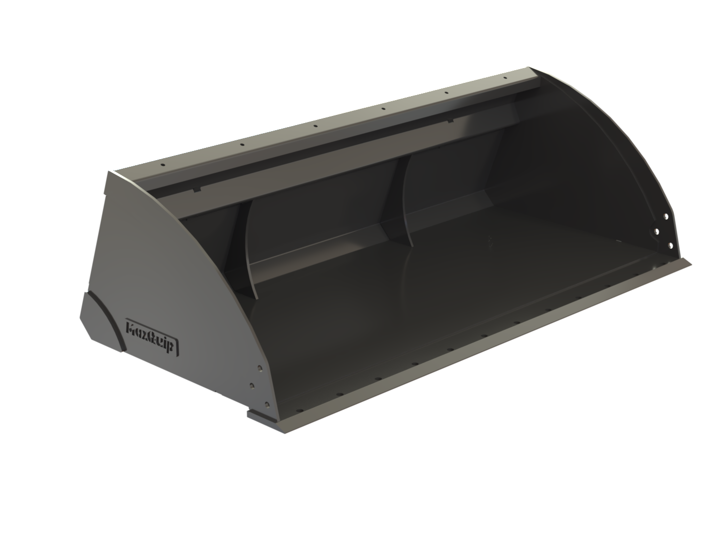 70014518 | 72" Heavy Duty Low Profile Extended Lip Utility Bucket w/ Welded on Edge