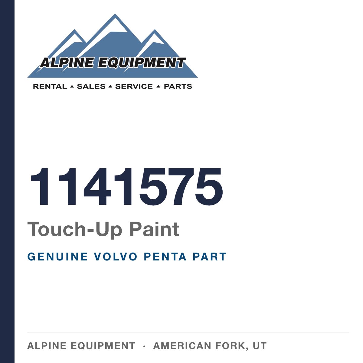 Volvo Penta 1141575 Touch-Up Paint — genuine part from Alpine Equipment, American Fork UT