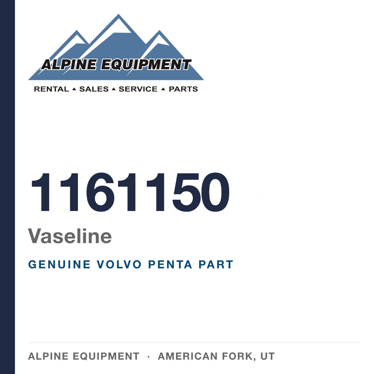 Volvo Penta 1161150 Vaseline — genuine part from Alpine Equipment, American Fork UT