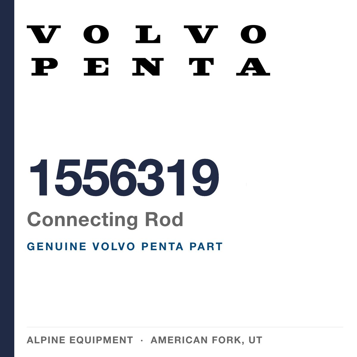 Volvo Penta 1556319 Connecting Rod — genuine part from Alpine Equipment, American Fork UT