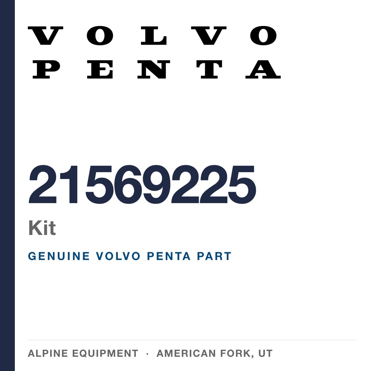 Volvo Penta 21569225 Kit — genuine part from Alpine Equipment, American Fork UT